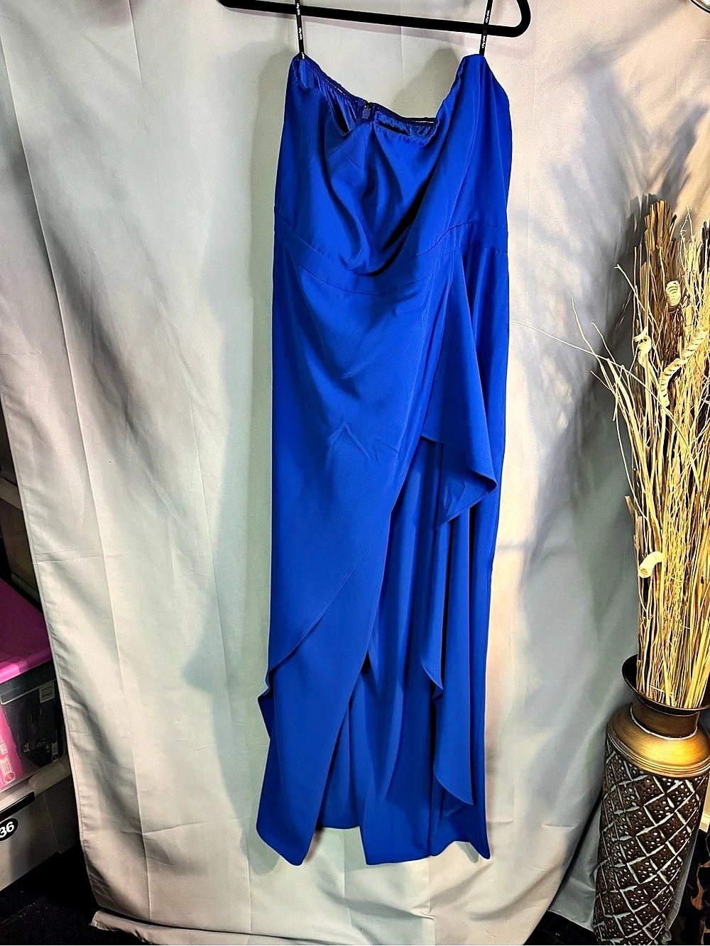 City Chic Blue Strapless jumpsuit NWT